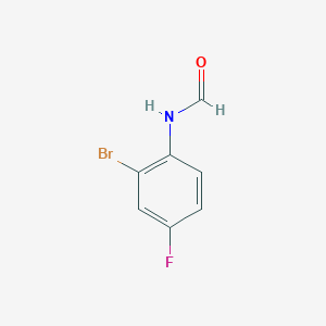 molecular formula C7H5BrFNO B1444190 N-Formyl 2-bromo-4-fluoroaniline CAS No. 1495962-01-0