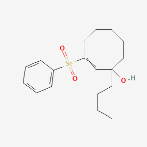 3-(Benzeneselenonyl)-1-butylcyclooct-2-en-1-ol