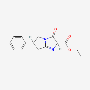 Ethyl 2,5,6,7-tetrahydro-3-oxo-6-phenyl-3H-pyrrolo(1,2-a)imidazole-2-carboxylate