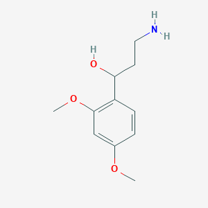 molecular formula C11H17NO3 B1444195 3-Amino-1-(2,4-dimetoxi-fenil)propan-1-ol CAS No. 1216247-53-8