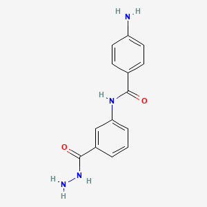 4-Amino-N-[3-(hydrazinecarbonyl)phenyl]benzamide