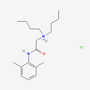 2',6'-Acetoxylidide, 2-(dibutylamino)-, hydrochloride