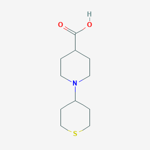 molecular formula C11H19NO2S B1444197 1-(tetrahydro-2H-thiopyran-4-yl)piperidine-4-carboxylic acid CAS No. 1158239-70-3