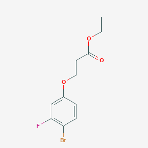 molecular formula C11H12BrFO3 B1444199 Ethyl 3-(4-bromo-3-fluorophenoxy)propanoate CAS No. 1443334-88-0