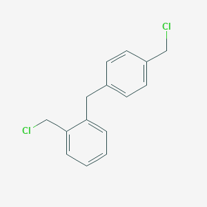 1-(Chloromethyl)-2-{[4-(chloromethyl)phenyl]methyl}benzene