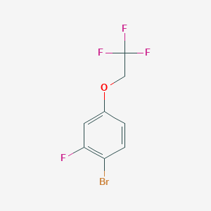 molecular formula C8H5BrF4O B1444200 1-Bromo-2-fluoro-4-(2,2,2-trifluoroethoxy)-benzene CAS No. 1036724-63-6