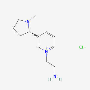 1-(2-Aminoethyl)-3-[(2S)-1-methylpyrrolidin-2-YL]pyridin-1-ium chloride