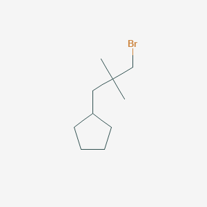 molecular formula C10H19B B1444216 (3-Bromo-2,2-dimethylpropyl)cyclopentane CAS No. 1498688-62-2