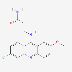 Propanamide, 3-((6-chloro-2-methoxy-9-acridinyl)amino)-