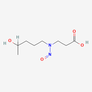 3-[(4-Hydroxypentyl)(nitroso)amino]propanoic acid