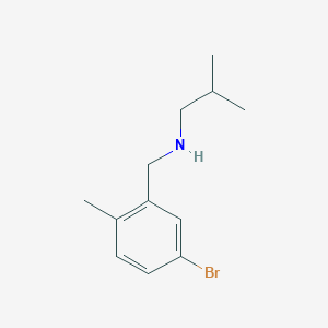 molecular formula C12H18BrN B1444222 [(5-溴-2-甲苯基)甲基](2-甲基丙基)胺 CAS No. 1542061-65-3