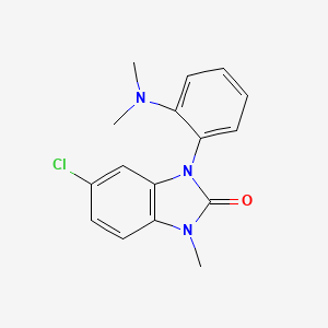 2H-Benzimidazol-2-one, 1,3-dihydro-5-chloro-3-(2-(dimethylamino)phenyl)-1-methyl-