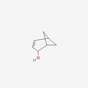 molecular formula C7H10O B14442297 Bicyclo[3.1.1]hept-3-en-2-ol CAS No. 77697-45-1