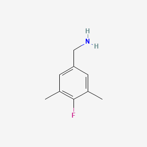 molecular formula C9H12FN B1444231 (4-氟-3,5-二甲基苯基)甲胺 CAS No. 1384429-44-0