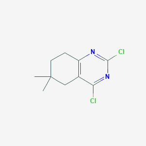 molecular formula C10H12Cl2N2 B1444234 2,4-二氯-6,6-二甲基-5,6,7,8-四氢喹唑啉 CAS No. 1480939-99-8