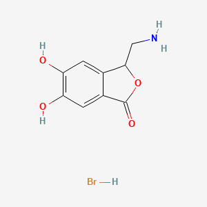 3-Aminomethyl-5,6-dihydroxyphthalide hydrobromide