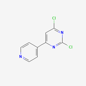 molecular formula C9H5Cl2N3 B1444247 2,4-二氯-6-(吡啶-4-基)嘧啶 CAS No. 53345-49-6