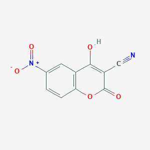 4-Hydroxy-6-nitro-2-oxo-2H-1-benzopyran-3-carbonitrile