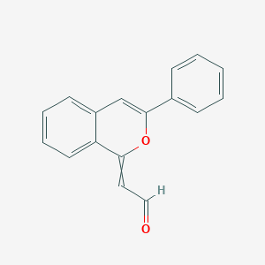 (3-Phenyl-1H-2-benzopyran-1-ylidene)acetaldehyde