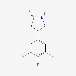 molecular formula C10H8F3NO B1444249 4-(3,4,5-三氟苯基)吡咯烷-2-酮 CAS No. 1263774-97-5