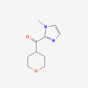 molecular formula C10H14N2O2 B1444251 1-甲基-2-(氧杂环-4-羰基)-1H-咪唑 CAS No. 1492724-25-0