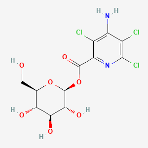 N-2-Carboxy-3 5 6-trichloropyridin-4-yl glucosamine