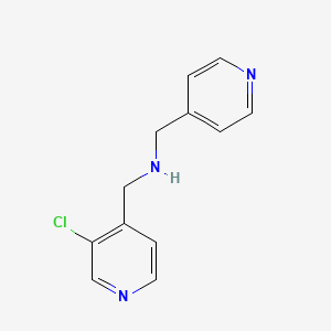 molecular formula C12H12ClN3 B1444252 [(3-氯吡啶-4-基)甲基][(吡啶-4-基)甲基]胺 CAS No. 1514324-00-5