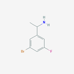 molecular formula C8H9BrFN B1444254 1-(3-Bromo-5-fluorophenyl)ethanamine CAS No. 1191908-56-1