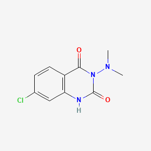 2,4(1H,3H)-Quinazolinedione, 7-chloro-3-(dimethylamino)-