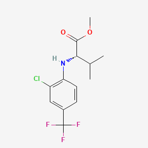 Valine, N-(2-chloro-4-(trifluoromethyl)phenyl)-, methyl ester