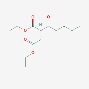 Butanedioic acid, (1-oxopentyl)-, diethyl ester