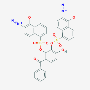 3-Benzoyl-6-hydroxy-1,2-phenylene bis(6-diazo-5,6-dihydro-5-oxonaphthalene-1-sulphonate)