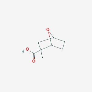 molecular formula C8H12O3 B1444268 2-Methyl-7-oxabicyclo[2.2.1]heptane-2-carboxylic acid CAS No. 1561951-19-6