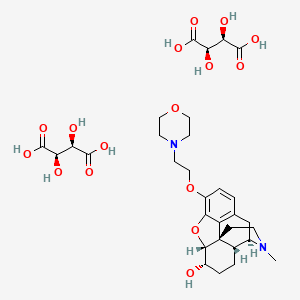 4,5-alpha-Epoxy-17-methyl-3-(2-morpholinoethoxy)morphinan-6-alpha-ol bis(hydrogentartrate)