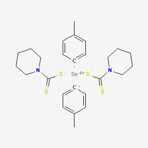 Di(p-tolyl)tin bis(piperidine dithiocarbamate)