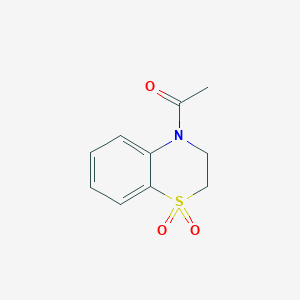 4-Acetyl-3,4-dihydro-1lambda~6~,4-benzothiazine-1,1(2H)-dione