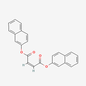 molecular formula C24H16O4 B14442751 Fumaric acid, bis(2-naphthyl) ester CAS No. 73839-82-4