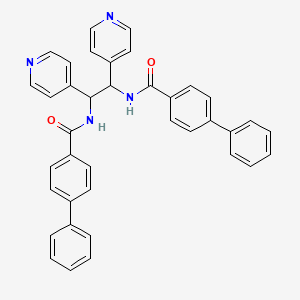 N,N'-(1,2-Di-4-pyridinyl-1,2-ethanediyl)bis-(1,1'-biphenyl)-4-carboxamide