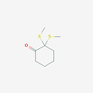 Cyclohexanone, 2,2-bis(methylthio)-