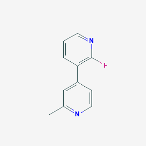 molecular formula C11H9FN2 B1444291 2-氟-3-(2-甲基吡啶-4-基)吡啶 CAS No. 1227176-80-8