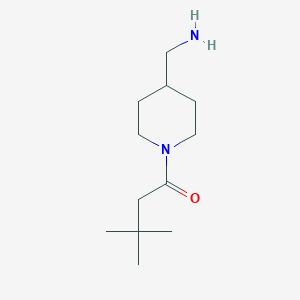 molecular formula C12H24N2O B1444293 1-(4-(Aminomethyl)piperidin-1-yl)-3,3-dimethylbutan-1-one CAS No. 1000771-69-6