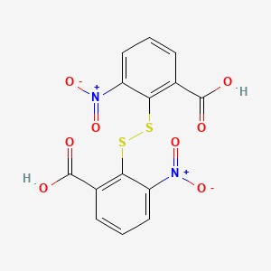 molecular formula C14H8N2O8S2 B14443009 2,2'-Disulfanediylbis(3-nitrobenzoic acid) CAS No. 75366-64-2