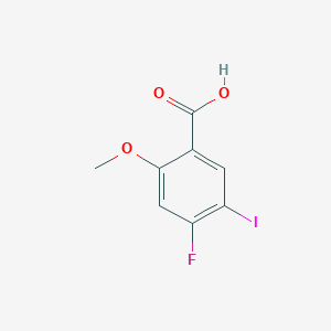 molecular formula C8H6FIO3 B1444305 4-氟-5-碘-2-甲氧基苯甲酸 CAS No. 1171824-18-2