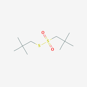 molecular formula C10H22O2S2 B14443058 S-(2,2-Dimethylpropyl) 2,2-dimethylpropane-1-sulfonothioate CAS No. 75142-07-3