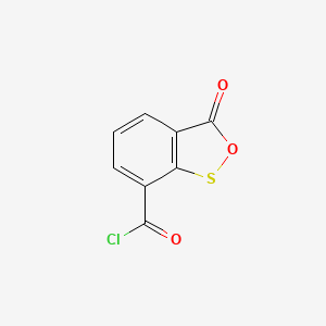 3-Oxo-3H-2,1-benzoxathiole-7-carbonyl chloride