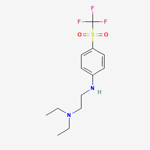 N~1~,N~1~-Diethyl-N~2~-[4-(trifluoromethanesulfonyl)phenyl]ethane-1,2-diamine