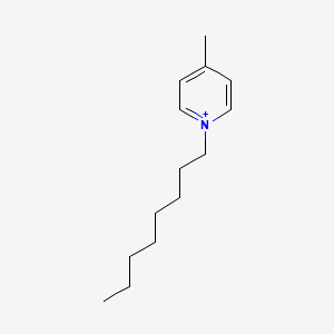 molecular formula C14H24N+ B14443092 Pyridinium, 4-methyl-1-octyl- CAS No. 74077-78-4