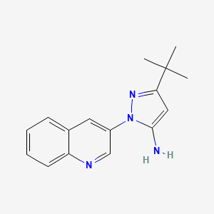 B1444310 3-(tert-butyl)-1-(quinolin-3-yl)-1H-pyrazol-5-amine CAS No. 897373-63-6