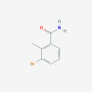 molecular formula C8H8BrNO B1444311 3-溴-2-甲基苯甲酰胺 CAS No. 919363-09-0