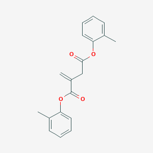 Bis(2-methylphenyl) 2-methylidenebutanedioate